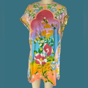Colorful Floral Tunic Dress by Yvonne SS09